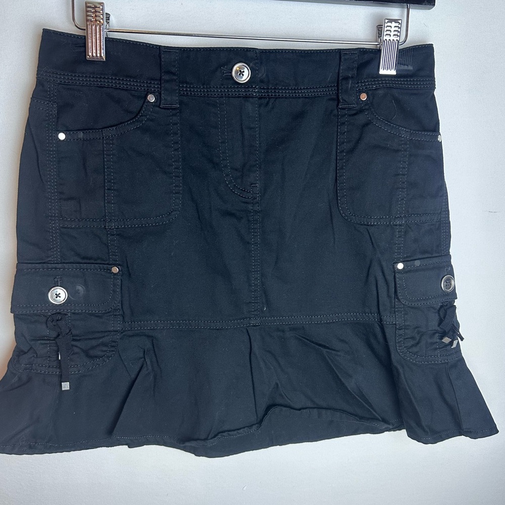 ❗️ White House Black Market Black Cargo 90s Y2K Style Skirt Size 0